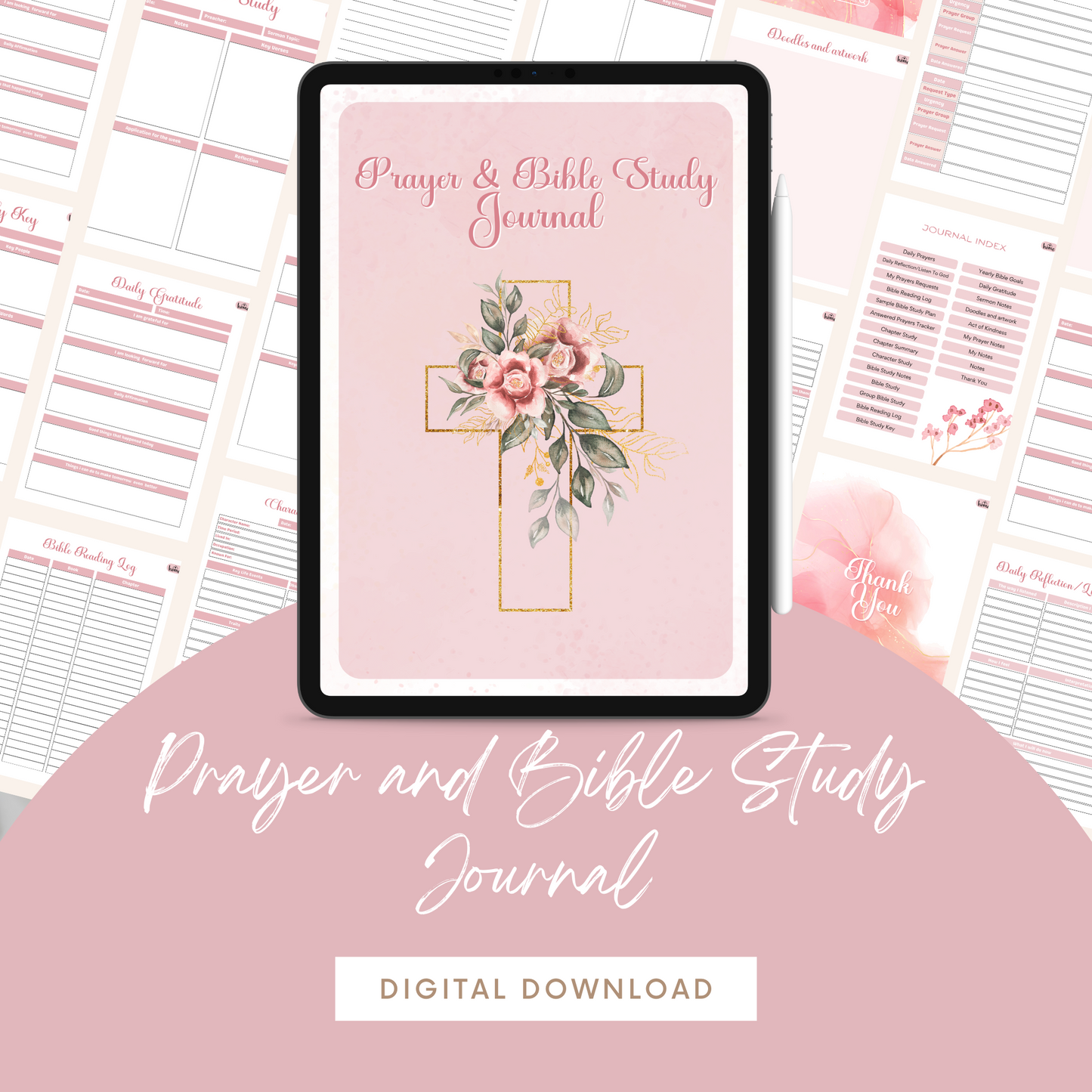 Prayer & Bible Study Journal 🌸✨ | Transform Your Spiritual Journey Your Ultimate Tool for Faith and Reflection!