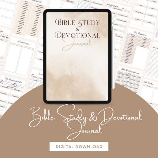 Bible Study & Devotional Journal | Transform Your Spiritual Journey Your Ultimate Tool for Faith and Reflection!