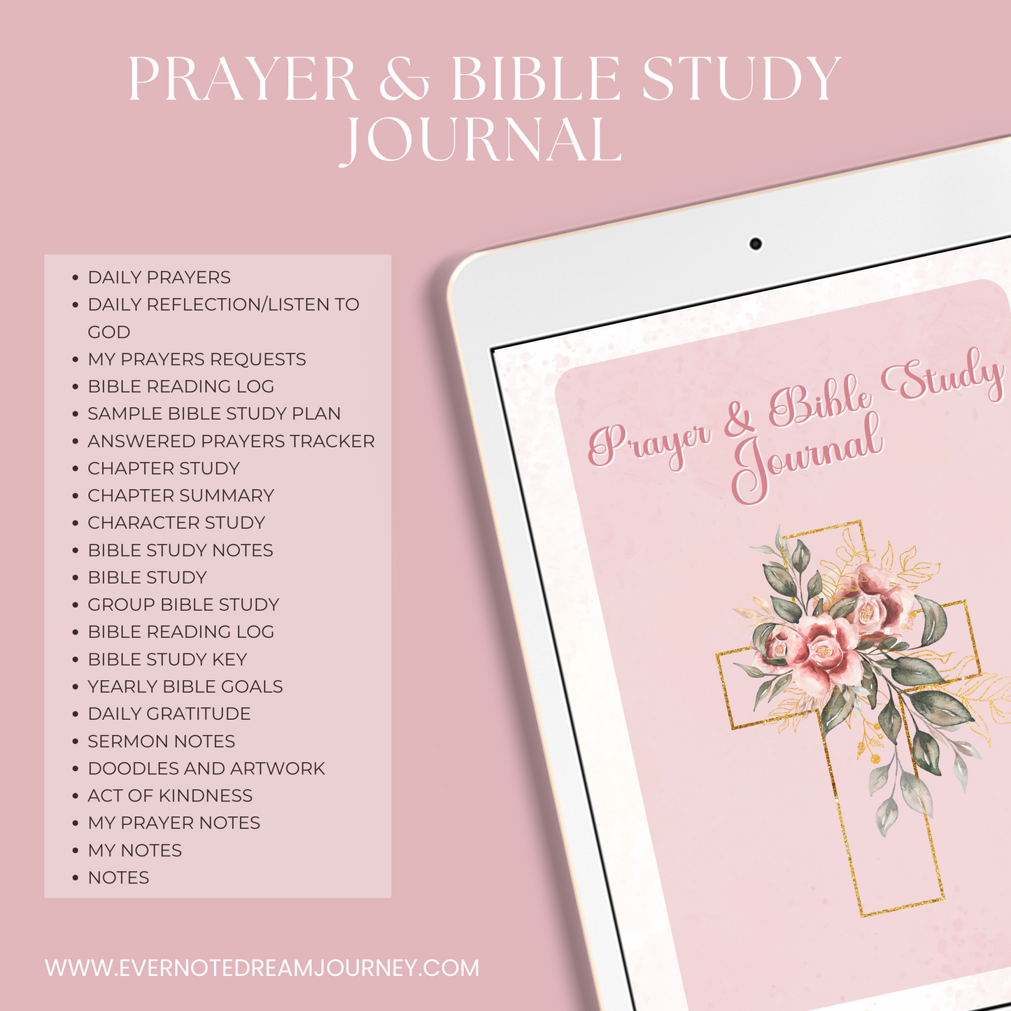 Prayer & Bible Study Journal 🌸✨ | Transform Your Spiritual Journey Your Ultimate Tool for Faith and Reflection!